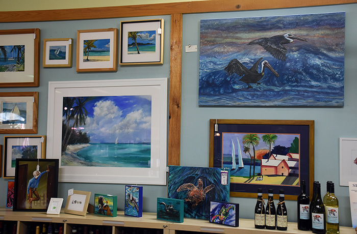 handcrafted art pieces from local artists